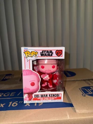 Star Wars Funko Pop Vinyl Figure #671 Obi-Wan Kenobi Pink Valentine Edition
