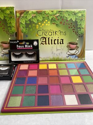Beauty Creations ALICIA Eyeshadow Palette *AUTHENTIC* NEW,   & Lashes