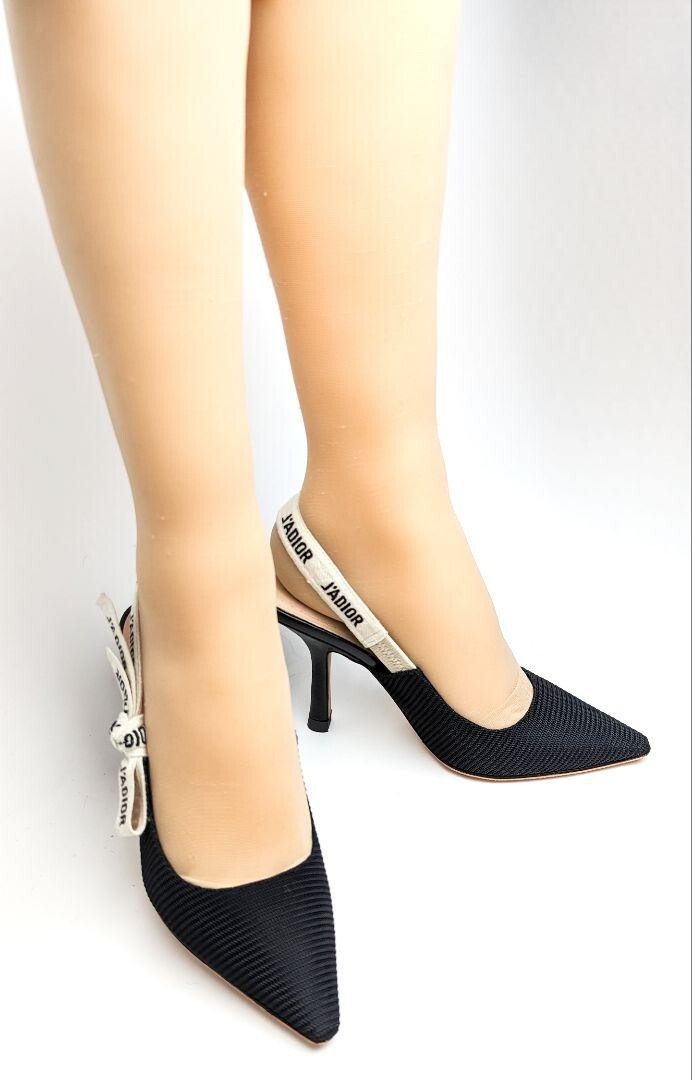 J'ADIOR ブラック ポインテッドトゥ ハイヒール J'Adior Slingback Pump – LISKAFASHION
