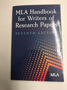 MLA Handbook for Writers of Research Papers, 7th Edition ...