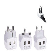Ceptics Complete European Set Travel Adapter Plug Type G, E/F, C - London
