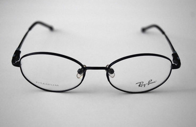 Ray-Ban Oval Small Blue Titanium Optical RB1010T 3018 46-16-125 Eyeglasses A