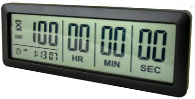 Digital 999 Days Countdown Clock Timer for Vacation Retirement Wedding Reminder