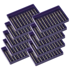 10 Dental Tungsten Steel Carbide Crown Metal Cutting Burs For High Speed FG Bur