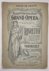 1911 Metropolitan Opera House Grand Opera Libretto Versiegelt 35 Cents RULLMAN — photo 1