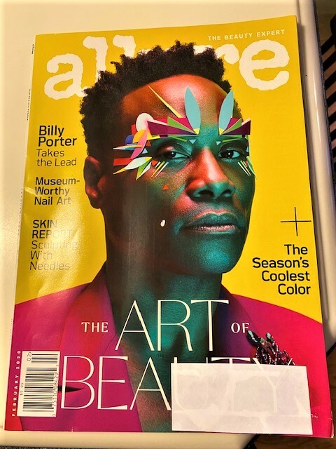 ALLURE Magazine-FEBRUARY 2020-THE ART OF BEAUTY-BILLY PORTER w/ Perfume Sample