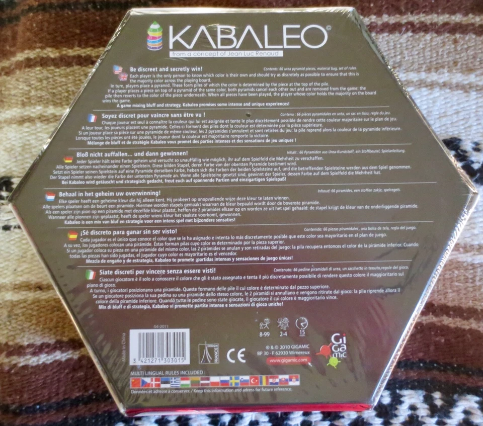 Kabaleo - multi-language edition in shrink 2010 Gigamic Games Free UPS shipping - Image 3 of 4