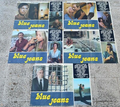 BLUE JEANS 5 fotobusta originale GLORIA GUIDA sexy 1975