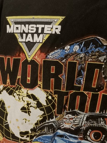 Monster Truck Jam TShirt World Tour 2017 Grave Digger Zombie Soldat Fortune - Bild 11 von 15