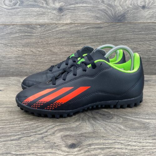 Adidas X Speedportal 4 Indoor Football Shoes Junior Boy's Size 3 Black Green