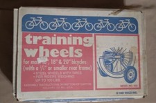 Vintage 1981 bike training wheels by Wald Inc...
