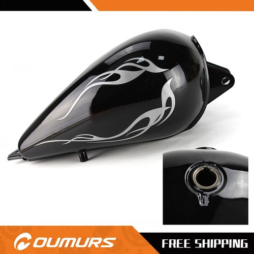 3.4 gallons Fuel Gas Tank Fit For Honda CMX250 CMX 250 Rebel 1985-2016 Black - Picture 4 of 12
