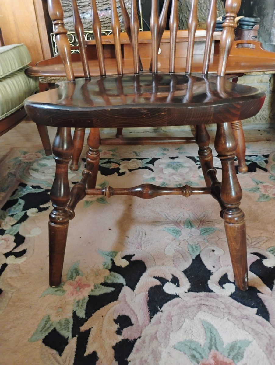 ETHAN ALLEN Antiqued Pine Old Tavern Duxbury Fiddleback Dining