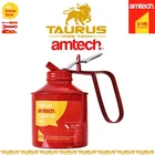 AMTECH Traditional 1 Pint 0.56 litre Oil Can RED Flexible Spout Push Trigger UK