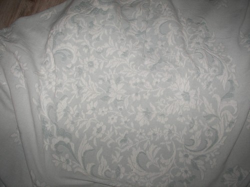 Columbine Cody White Seafoam Green King Spread 100% Cotton Size 120” x 116” - Picture 18 of 21