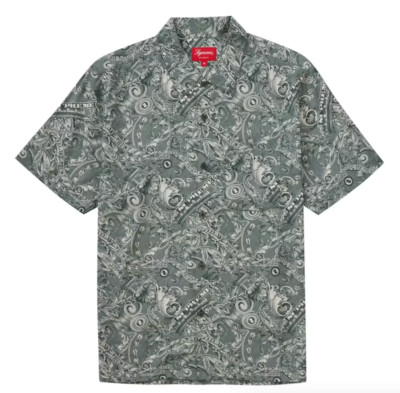 SS23 SUPREME DOLLAR S/S SS BUTTON UP SHIRT GREEN SZ XXL | eBay