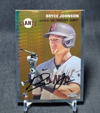 Bryce Johnson Prism Refractor Rookie 2023 Topps Chrome Platinum Card #20 Giants