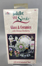 Folk Art One Stroke Glass Ceramics VHS 1207 - Donna Dewberry - NEW Sealed