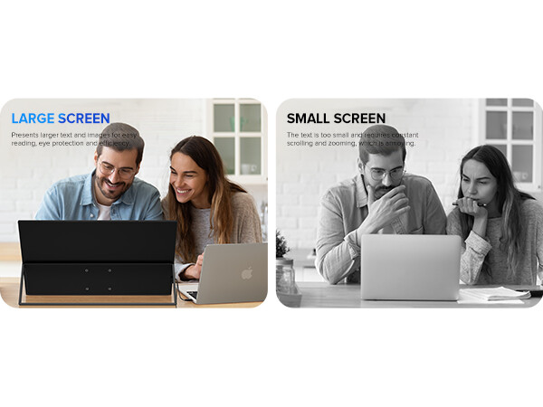 UPERFECT 22.0" 2560*1440 Portable Monitor USB-C Ultra Slim Screen QHD Display US