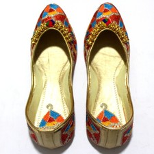 Women pure mojari jutti sandal handmade khussa Punjabi style Indian shoes
