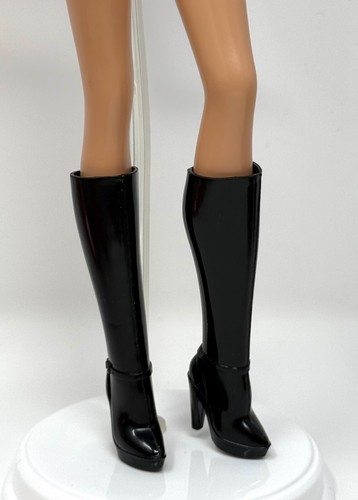 Barbie Basics Model #03 Made to Move Tall Doll Outfit Shoes Black Calf Boots
