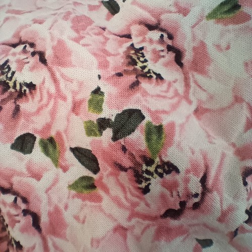 Baby Quilt Cat Kitty Satin Binding Hand Made Blanket Doll Flannel Roses 36x44 - Picture 10 of 10