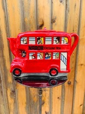 Vintage Nabob Double-Decker Bus Teapot