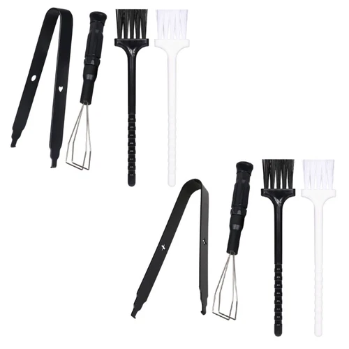 Keycap Switch Puller Stainless Steel Keycap Removal Tool+Keyboard Cleaning Brush