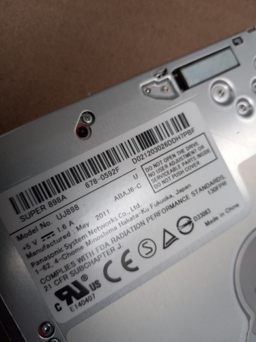 TESTED SATA DVD ROM Superdrive UJ-898 UJ-868 for MacBook Pro a1278 2009 2010 201 - Picture 3 of 3