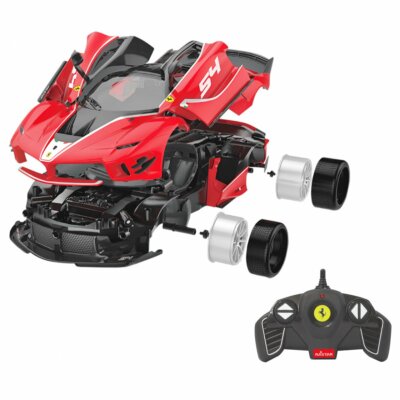 Jamara 403115 Ferrari FXX K Evo 1:18 rot 2,4GHz Bausatz zum Schrauben RC Car