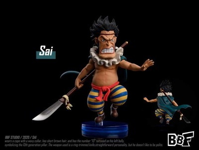 8 6cm In Stock f Studio One Piece Sai Resin Figure Gk Statue Model Collection Ebay