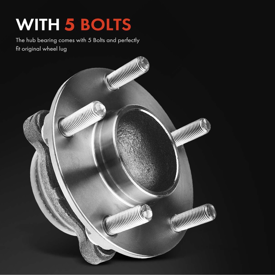 Front Disc Brake Rotor & Brake Pad + Wheel Hub Bearing for Nissan 350Z