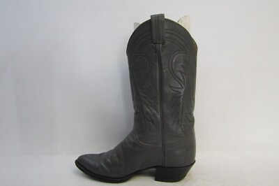TONY LAMA Gold Label Mens Size 9.5 D Gray Leather Cowboy  display picture 1