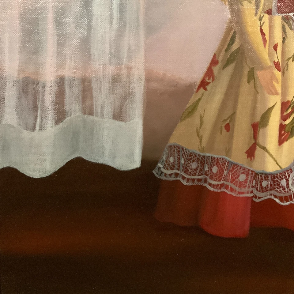 Anita Gish, в рамке сюрреализм стиль оригинальный масло на холсте "Tabitha & друзья" - Изображение 4 из 4