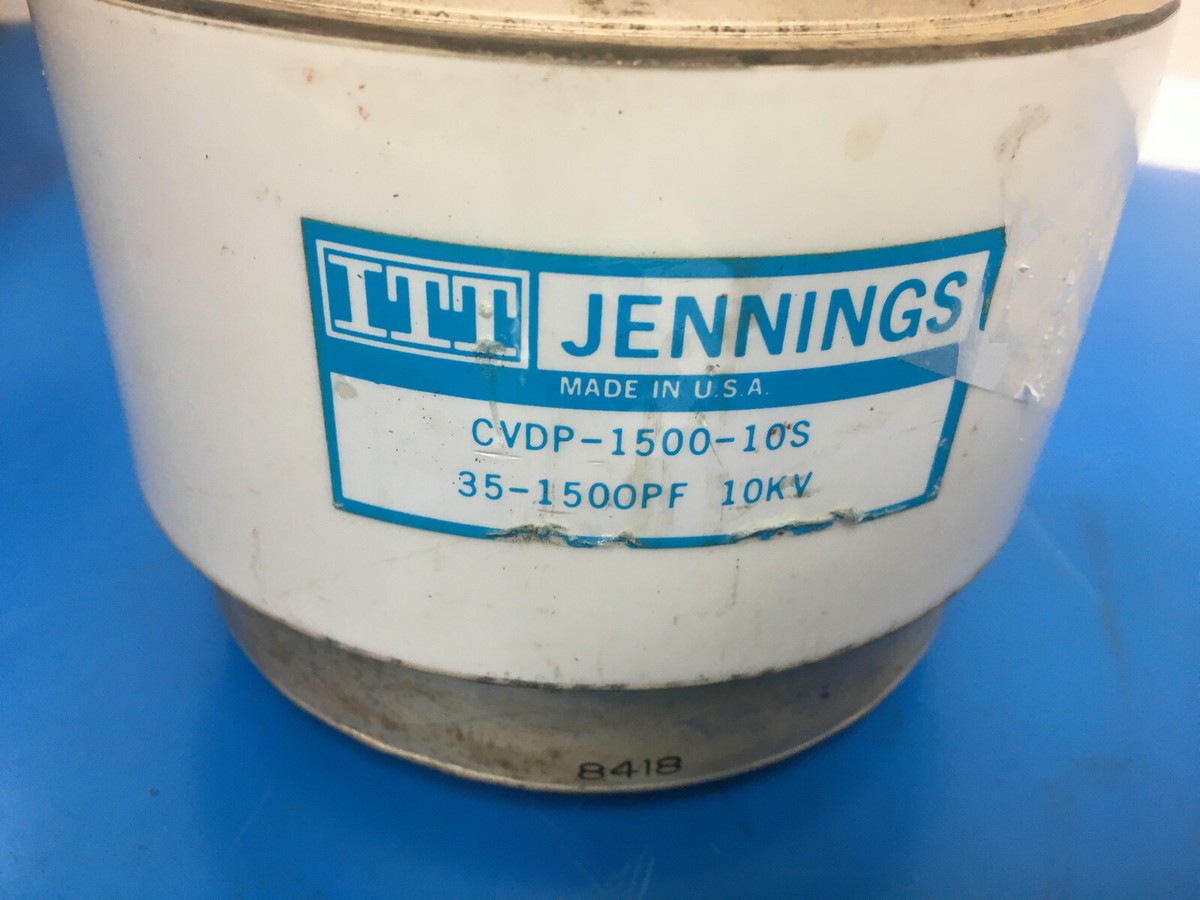 Vintage ITT JENNINGS Vacuum Variable Capacitor CVDD-1500-10s Vintage ITT JENNINGS Vacuum Variable Capacitor CVDD-1500-10s
