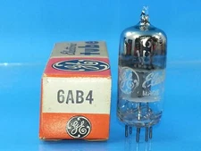 GE 6AB4 EC92 VACUUM TUBE VINTAGE WARM SWEET TONE 1/2 OF 12AT7 SINGLE WL