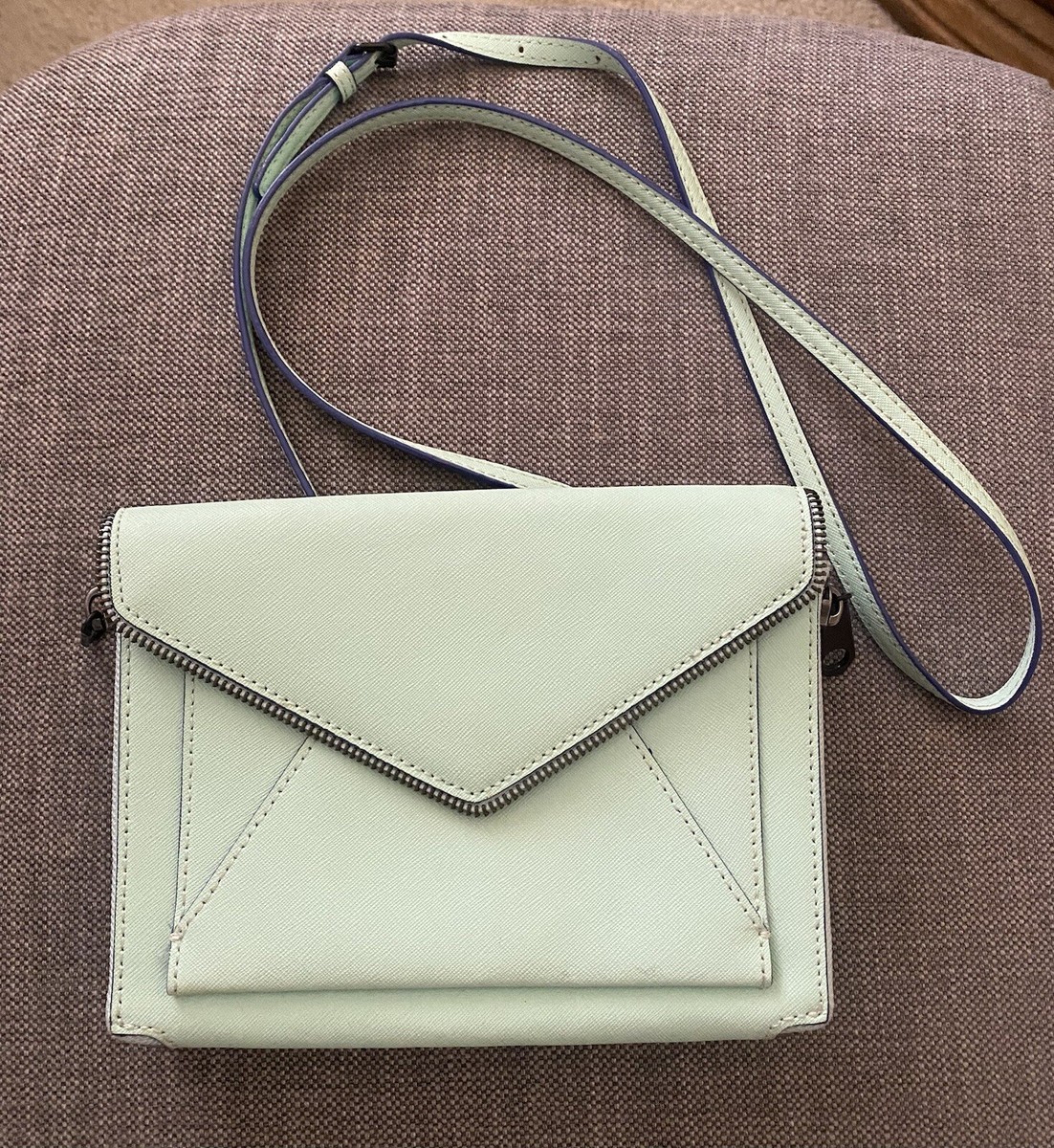 Rebecca Minkoff Marlowe Mini Crossbody Bag In Winter Mint/Blue 