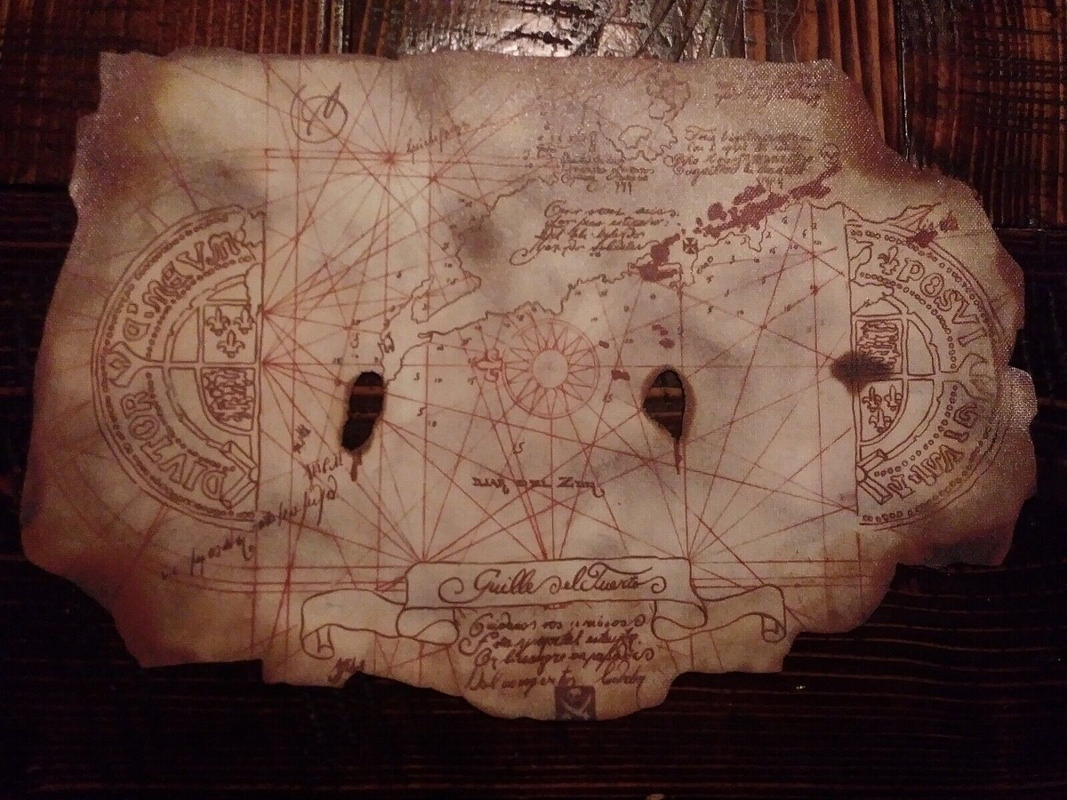 The Goonies REAL CANVAS Map! Gloss Finished Giclee Art Print!!! | eBay