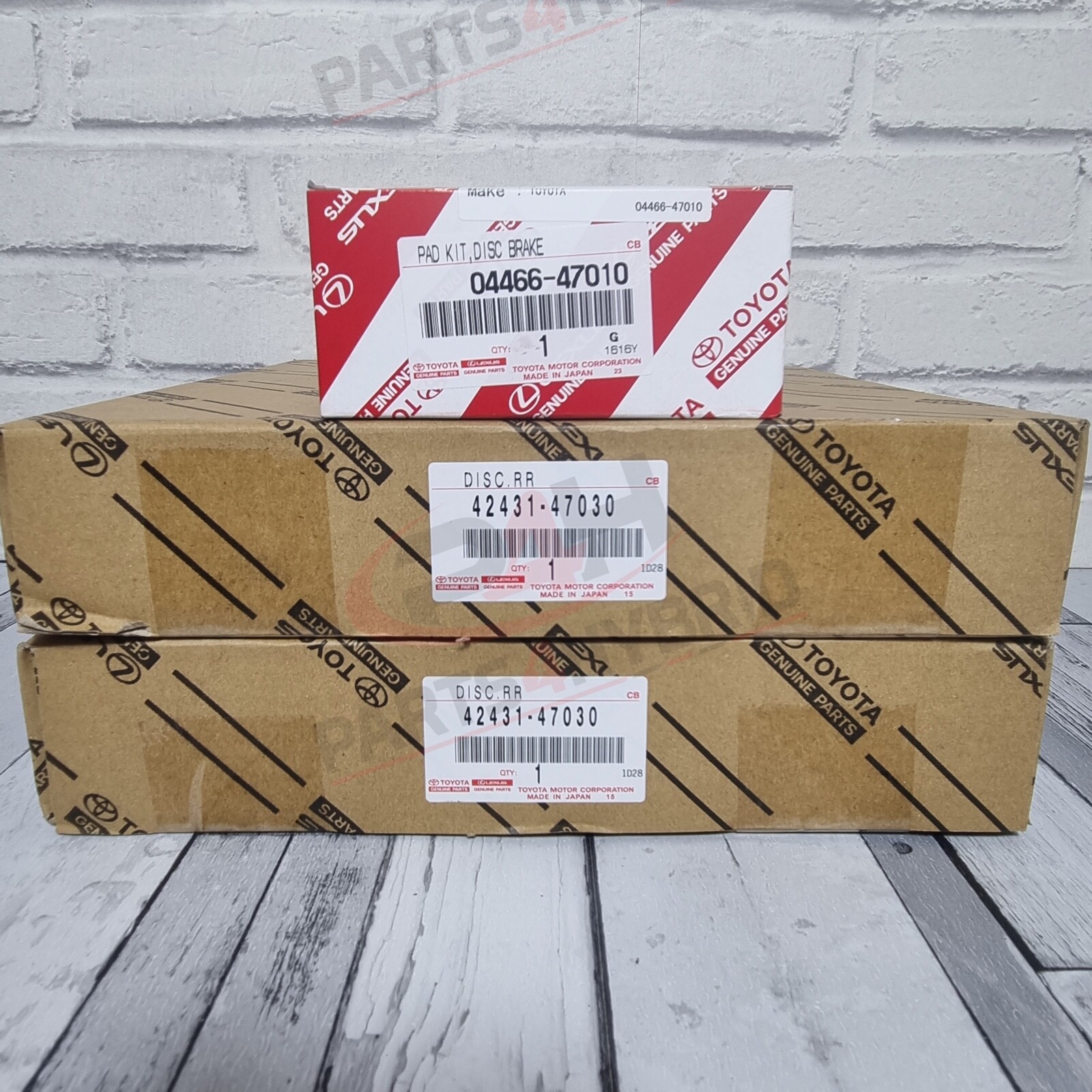 GENUINE TOYOTA PRIUS REAR BRAKE DISCS AND PADS NHW20 1.5L 2003 - 2009 BRAND NEW