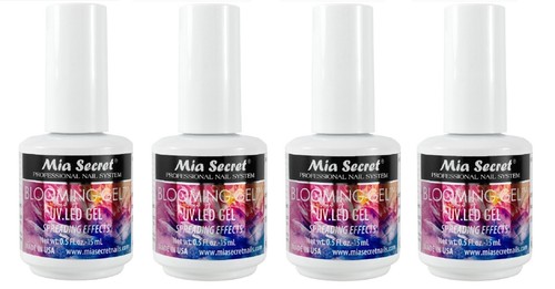 Mia Secret Blooming Gel UV LED Gel - Spreading Effect 0.5 oz ( Pack of 4 ) - 第 1/2 張圖片
