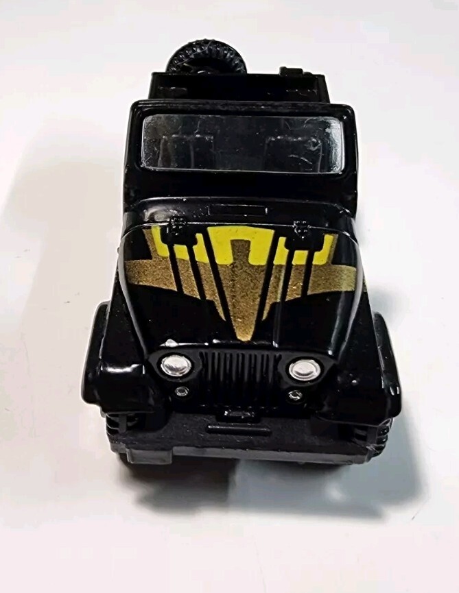 Vintage Yatming #1608 Black Jeep CJ-7 1/64 Diecast/Plastic