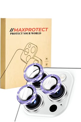  MAXPROTECT iPhone16 Pro/Pro Max Premium HD Camera Lens Protector; 9H Hardness 