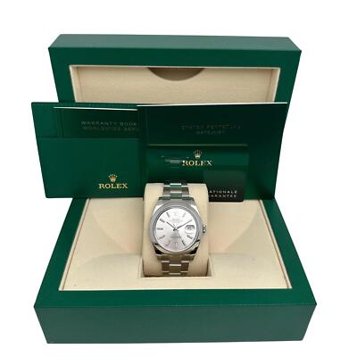 Unworn Rolex Datejust 41 Steel Silver Index Dial Automatic Watch 126300 2025