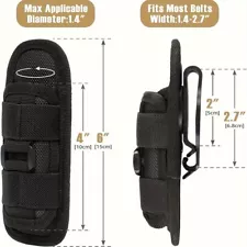 Tactical Outdoor Flashlight Waist Pouch Universal for Camping Hiking