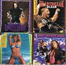 Vintage WWF WWE Poster 16x20 NEW Sunny Shawn Michaels Bret Hart 1997