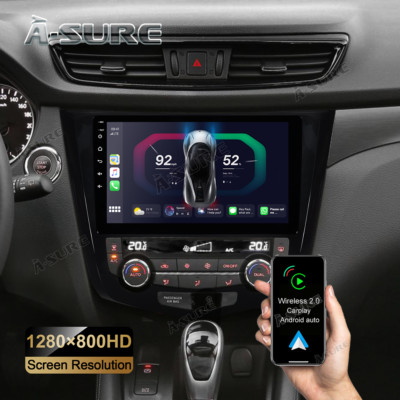 Android 14 Autoradio Navi für Nissan X-Trail Qashqai 2014-2018 Wireless Carplay