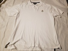Ralph Lauren Chaps Mens XL White Short Sleeve Knit Polo Golf Dress Shirt