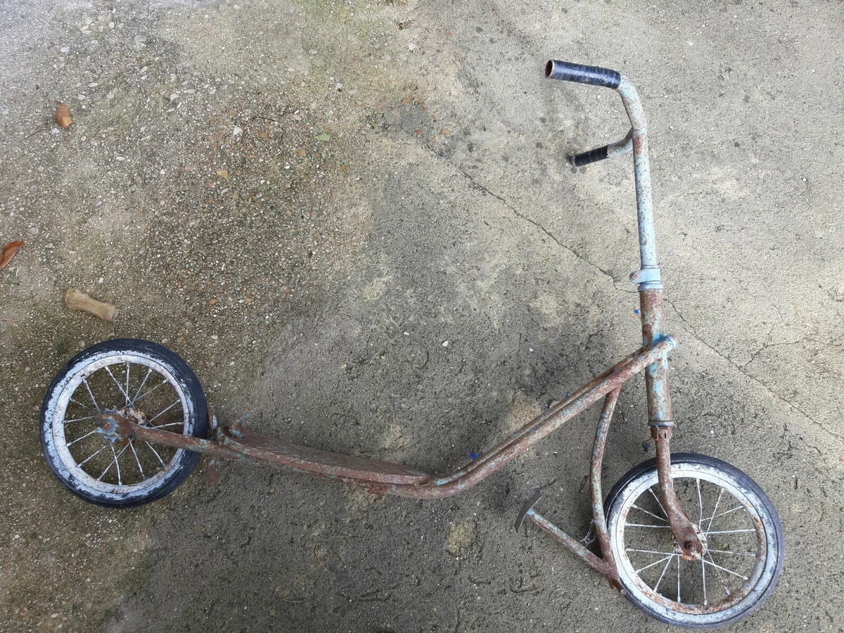 Jouet à Pédales Vintage M.G. Cyclorameur – Tôle, Années 50/60, Bon état