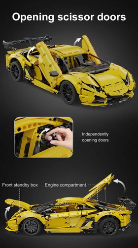 NISB - Cada Lambo Aventador LP 700, 1:10 scale technic set, 1805 pieces, Static - Picture 16 of 20