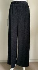 Simply Be Women's Wide Leg Trousers UK 14 Black Crepe